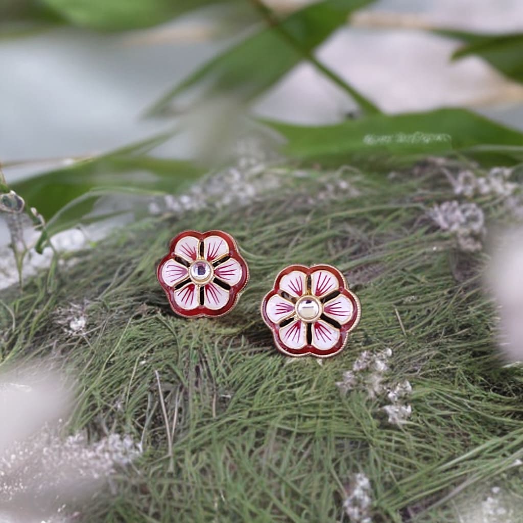 Polymer Clay Flower Earrings