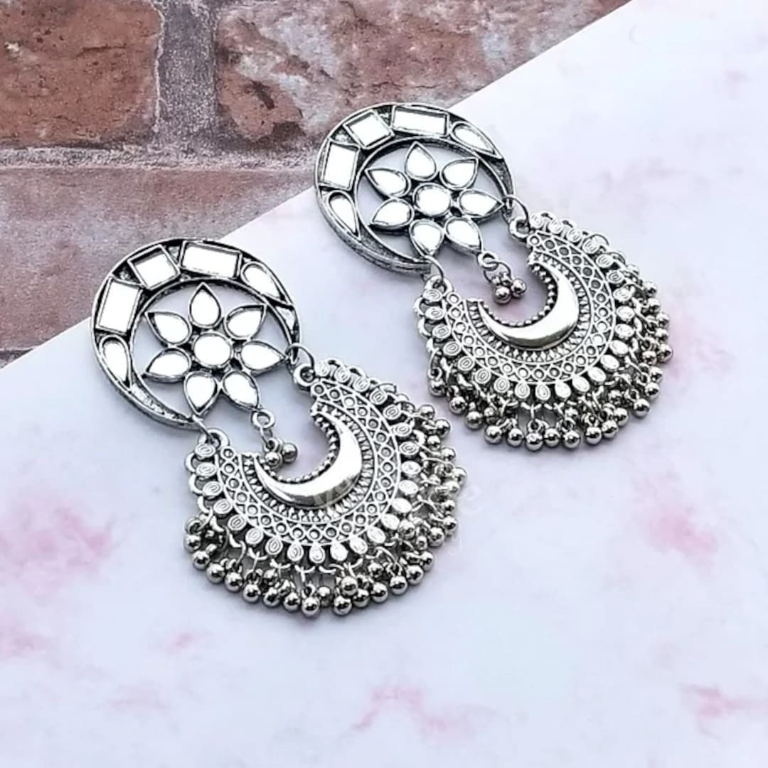 Afghan Earrings Sold by per pair pack (MirrorLook) Note: No return Or –  Madeinindia Beads